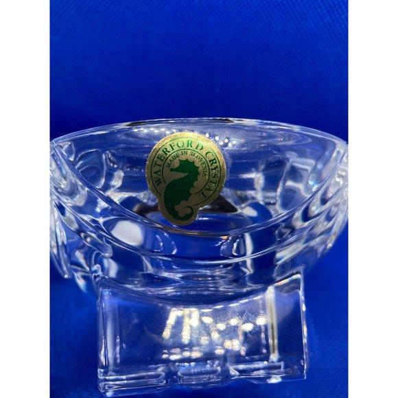 Waterford Crystal Eclipse Votive Round Lead Crystal Candle Holder Geometric with - Picture 2 of 10